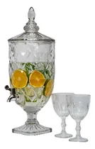 Comprar Suqueira Dispenser Vidro 5 Litros Suco Jarra Drinks Cristal