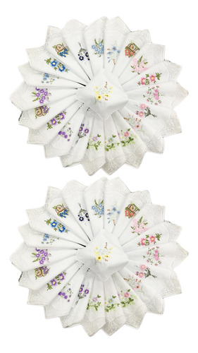 2 De Encaje De Con De Flores Para Mujer, Lavable,