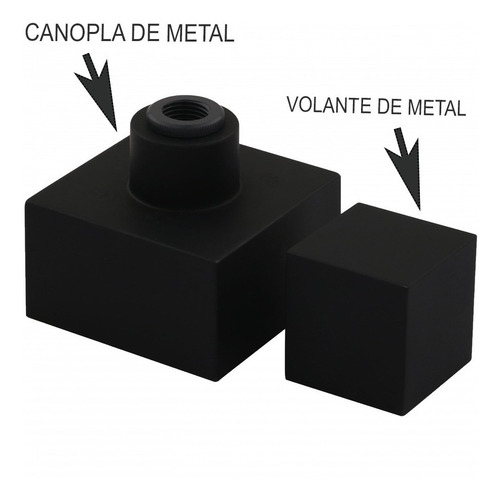 Acabamento Registro Preto Quadrado Padrão Deca 1/2 Ate 1 Pol