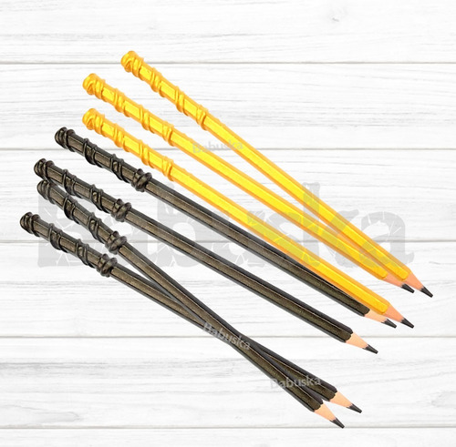 35 Lápices Souvenir Varitas Harry Potter Personalizados