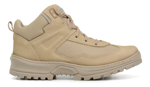 Coturno Militar Masculino Tatico Couro Tenis America Desert