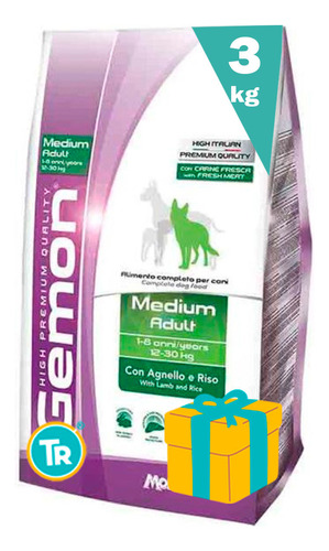  Ración Gemon High Premium Perro Adulto Cordero + Regalo