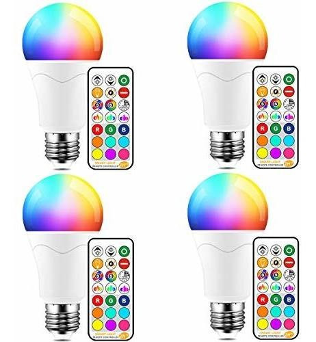 Bombilla Led Equivalente 85 Que Cambian Color Mando Rgb Ct