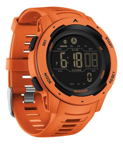 Reloj Hombre Sanda 2145 Star Naranja Digital