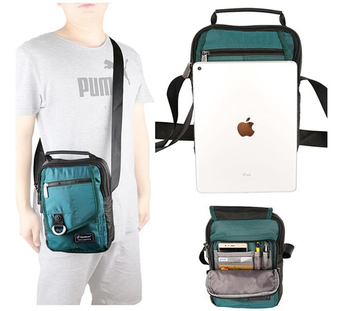 Vanlison - Bolso Bandolera Vertical Para iPad Tablet Kindle