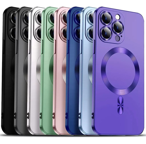 Funda Iphone 11 Pro Max Compatible Magsafe Protector Camara Verde Claro Iphone 11 Pro Max
