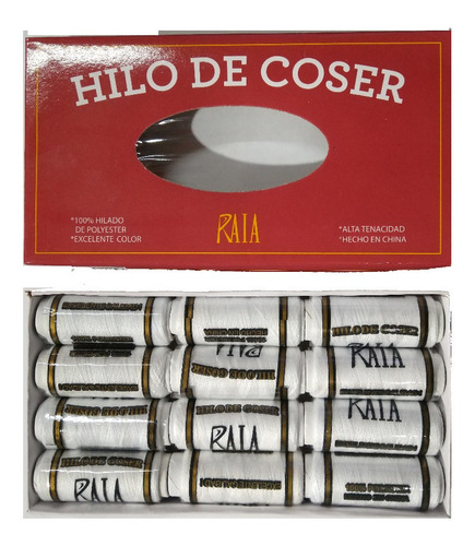 Hilos De Color En Caja X 12