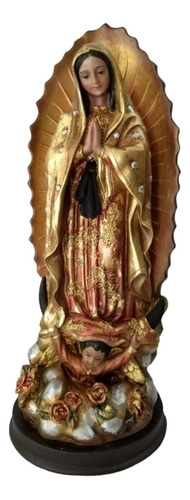 Virgen De Guadalupe De 29 Cm De Resina