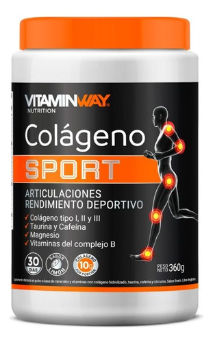 Colageno Sport Rendimiento Deportivo Vitamin Way 360g Sabor Limón