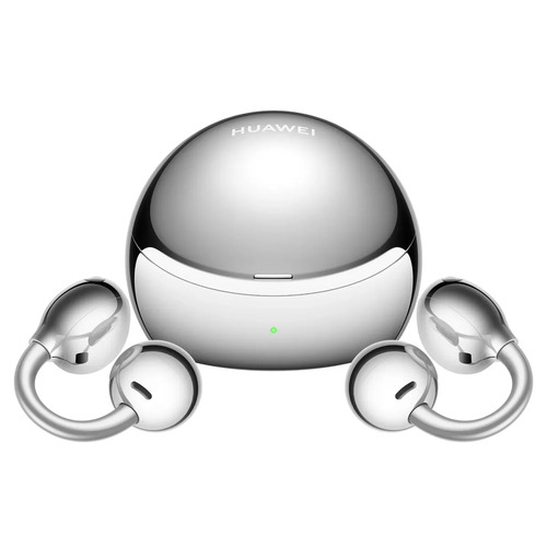 Fone de Ouvido Sem Fio Huawei FreeClip 2 S C-Bridge Com Escuta Aberta e Microfone, Prata Espacial