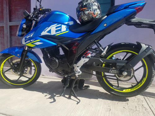 Calcomanias Stikers Suzuki Gixxer Fosforescente Rin 17