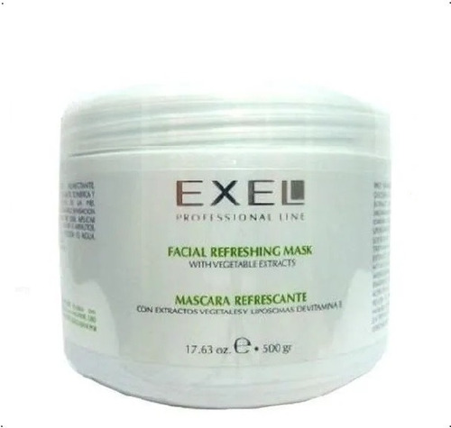 Mascara Exel Refrescante Extractos Vegetales Corporal 500grs Tipo de piel Todo tipo de piel/Sensible