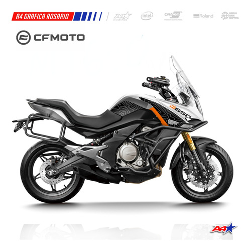 Calcos Cfmoto Mt650 Mt 650 Diseño Tracker Tanque