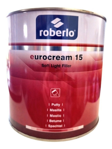 Roberlo Masilla Poliester Eurocream 4kg- 2,25l Tecnopaint