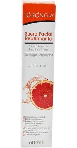 Suero Facial Reafirmante Torongia® 60ml Hidratación Profunda Tipo de piel Mixta