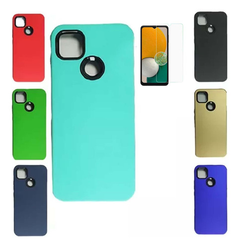 Funda Protector Para Xiaomi Redmi 9c Carcasa Y Vidrio 