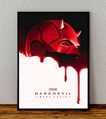 Cuadro 33x48 Poster Enmarcado Daredevil Serie Marvel
