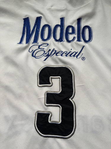 Jersey Béisbol Majestic Guerreros De Oaxaca 2006 #3 (Usado)