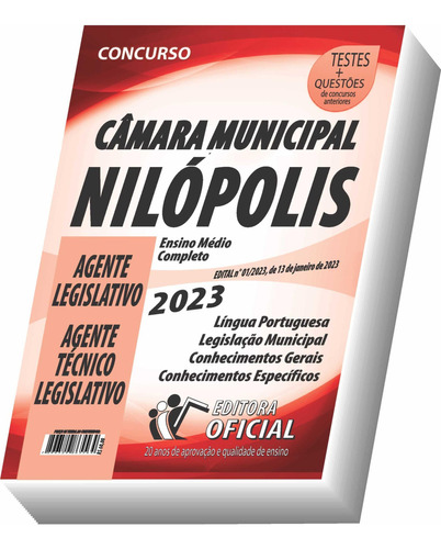 Apostila Câmara De Nilópolis - Rj - Agente Legislativo