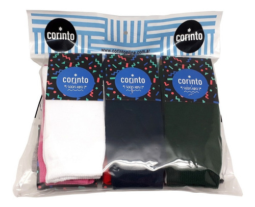 Medias Niño Surtidas Pack X12 311 T3 + Cuotas Corinto
