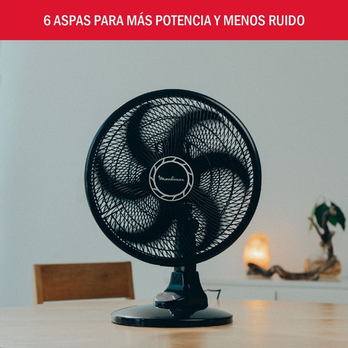 Ventilador De Mesa 16 Moulinex 75 W 3 Velocidades Cantidad de aspas 6 Diámetro 16 cm