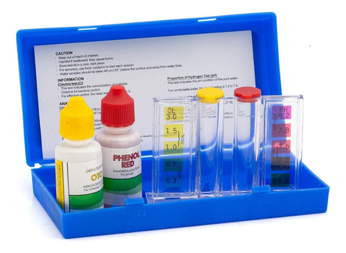 Test Kit Para Medición De Cloro Y Ph Para Piscinas