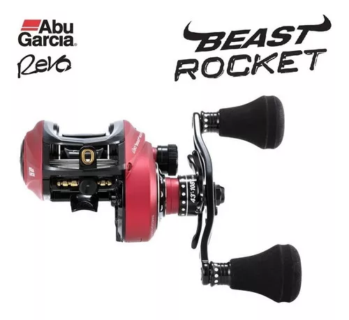 Carretilha Abu Garcia Revo Beast Rocket Drag 11kg Esquerdo Cor Vinho