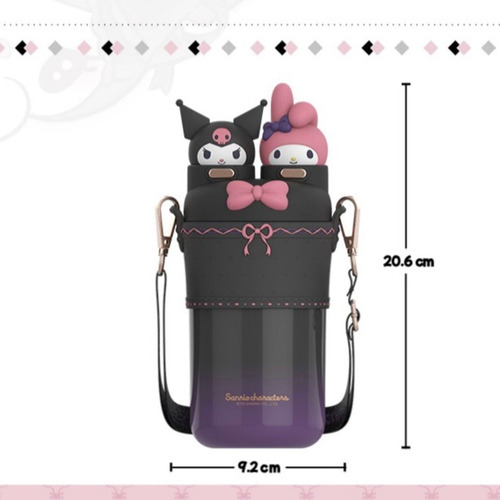 Termo De Acero Inoxidable Kuromi & My Melody 550ml Original