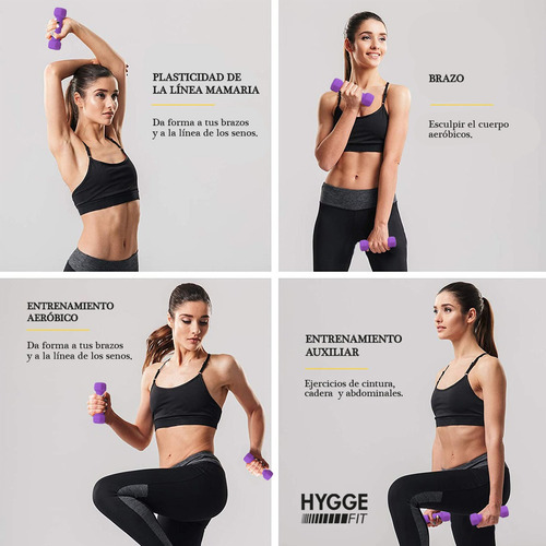Imagen 6 de 10 de Mancuerna Pesa 0,5 Kg Recubierta Neoprene Funcional Fitness