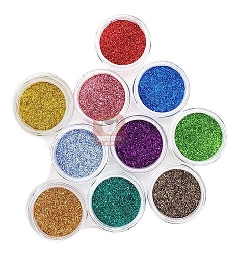 Imagen 2 de 4 de Glitter No Toxico Colorante Dust Color Belgrano