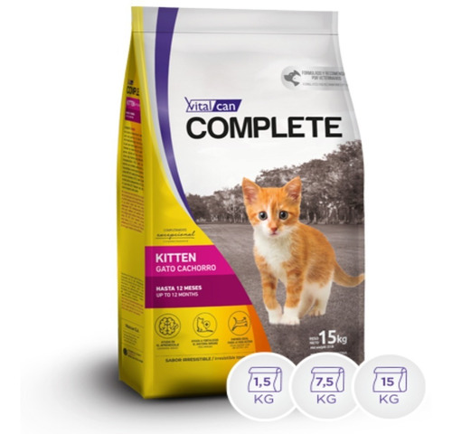 Vitalcan Complete Gatos Kitten X 15kg- Petit Pet Shop
