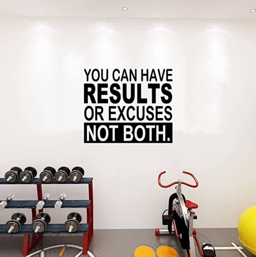 Vinil Decorativo Inglés Pared Vinilo Gimnasio Motivación Gym