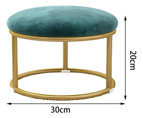 Reposapiés Pequeño Taburete Otomano Sofá Taburete Verde