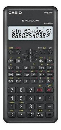 Calculadora científica Casio FX-82MS, segunda edición, con 240 unidades, color negro