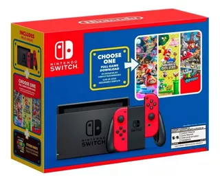 Consola Nintendo Switch Bundle + 1 Juego Digital A Elección.