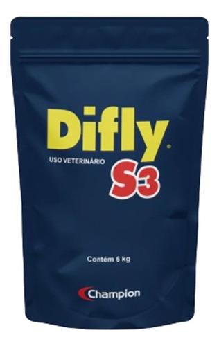 Champion Difly S3 6kg - Proteção Contra Carrapatos E Moscas