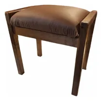 Comprar 2 Bancos De Madera Fina Minimalista  Sala Oficina Taburete 