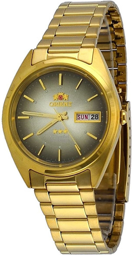 Reloj Hombre Orient Fab00004u Automátic Pulso Dorado Just Wa