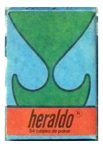 Mazo 54 Naipes Poker Heraldo Later Style 1978 Ind Arg Cartas