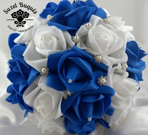 Buquê / Bouquet De Noiva Azul Royal Casamentos | Parcelamento sem juros