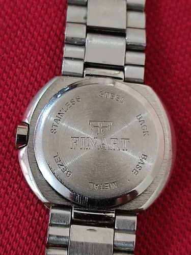 Reloj finart stainless steel back base metal bezel precio hotsell