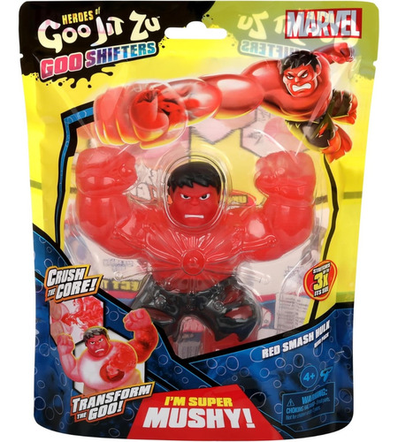 Heroes Of Goo Jit Zu Increible Hulk Marvel Bandai Red Rojo