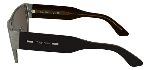 Lentes Sol Calvin Klein Unisex Ck25102s-5915-071 Color Matte Light Gunmetal
