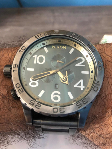 Relógio Nixon 51-30 Chrono Simplify Verde Original