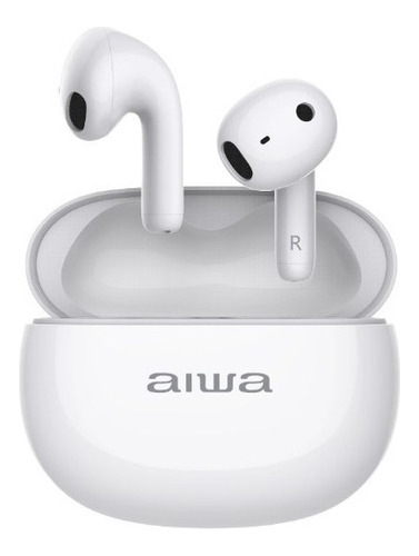 Imagen 2 de 6 de Audífonos Aiwa Inalambrico Tactil In-ear Bluetooth 5.3 Twsd8 Color Blanco Color de la luz Blanco