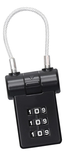 Candados Portátiles Para Equipaje Candado De Viaje Negro