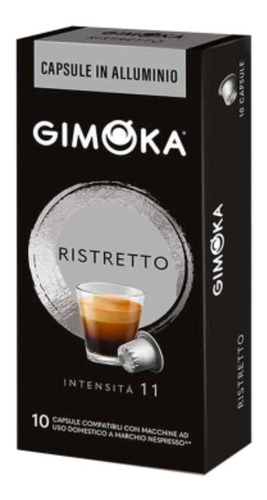 Café Cápsula Ristretto Nespresso Italiano Gimoka