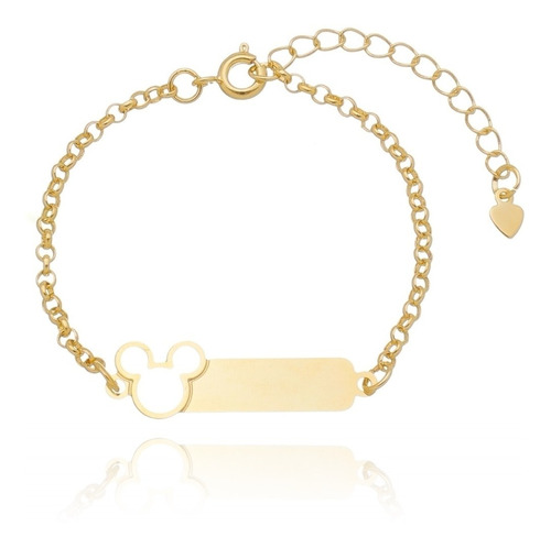 Pulseira Infantil  Bebe Nome Menino Gravada Banho  Ouro18k 