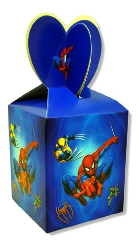 Imagen 2 de 2 de Caja Cotillón Arreglo Chuchería Regalo Spiderman 6pcs