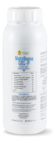 Abono Foliar Liquido Nutribana Gel P X 1 L Uso Agicola